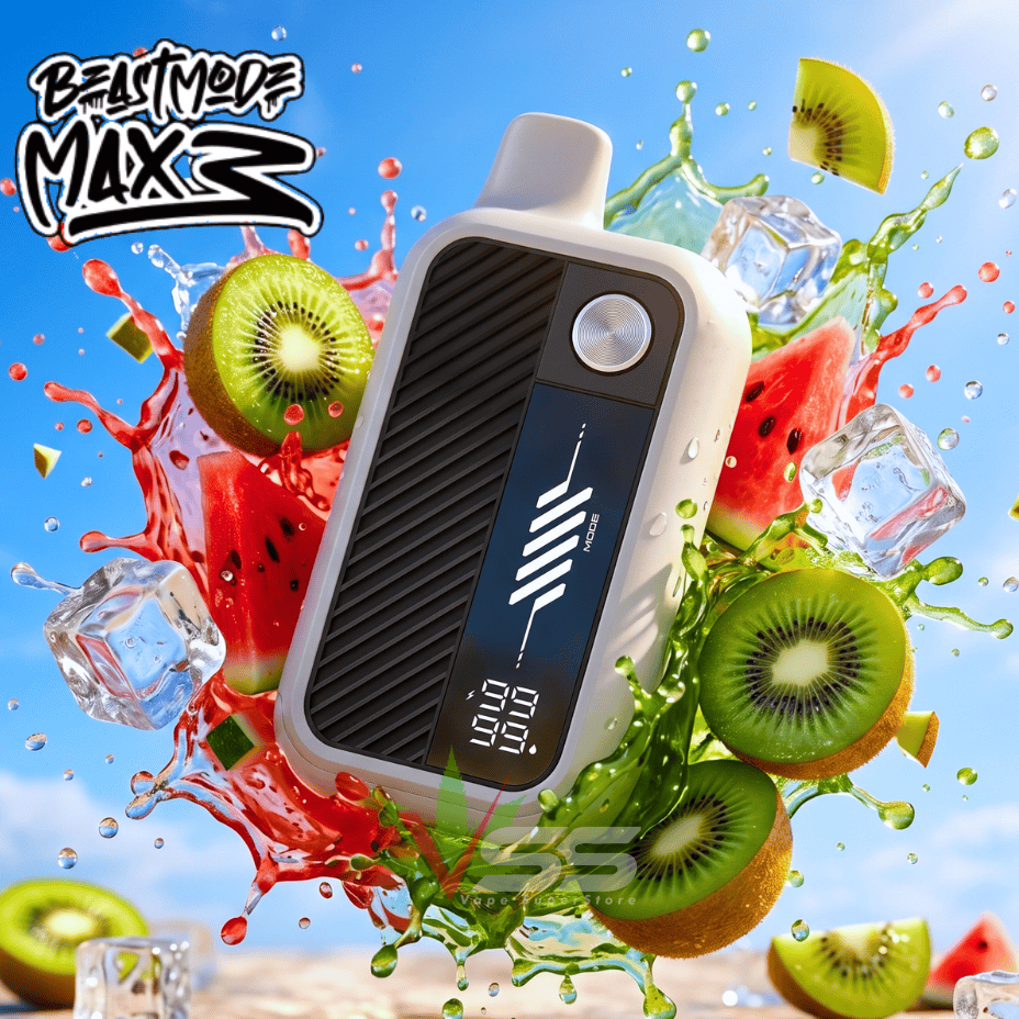 Flavour Beast Mode Max 3 60K Disposable Vape - Epic Watermelon Kiwi Ice 60000 Puffs / 20mg Vape Superstore  Saskatchewan Canada