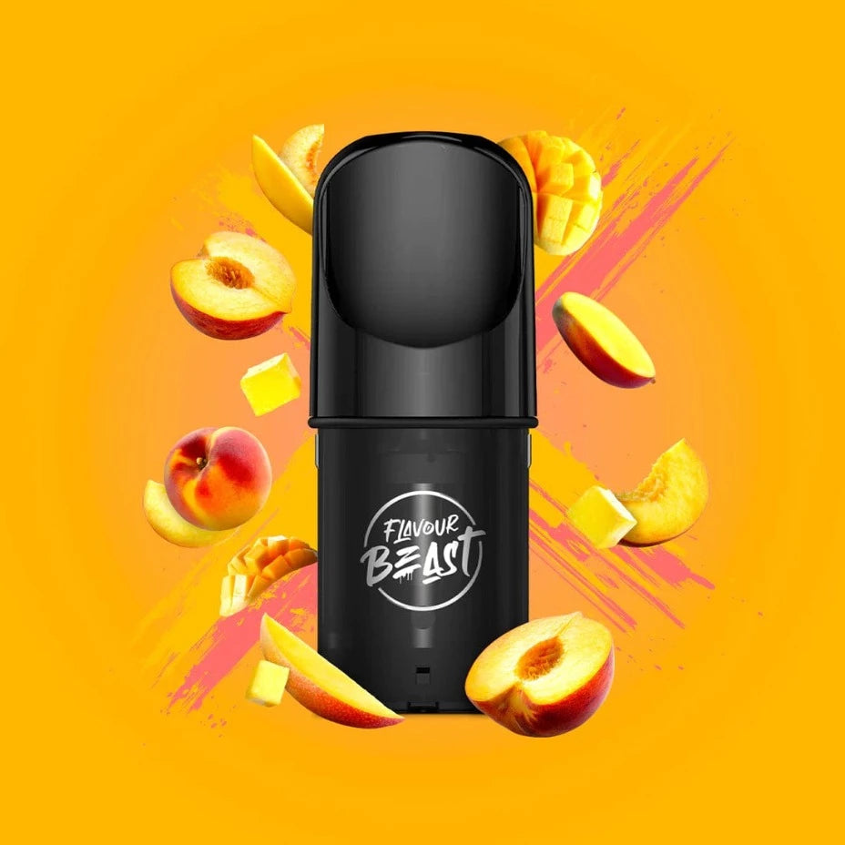 Flavour Beast Pods Mad Mango Peach (STLTH Compatible) 20mg Vapexcape Vape and Bong Shop Regina Saskatchewan