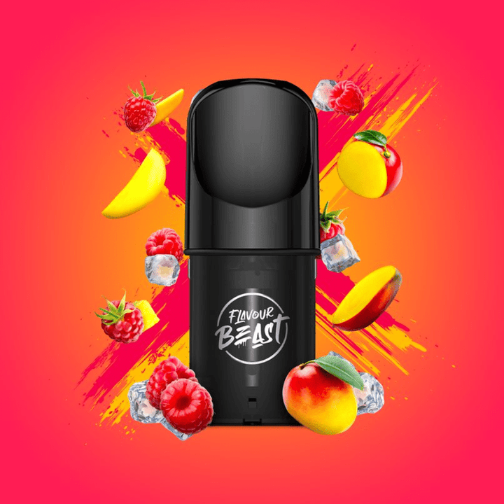Flavour Beast Pods Ragin' Razz Mango (S-Compatible) 20mg / 3 x 2ml Vape Superstore  Saskatchewan Canada