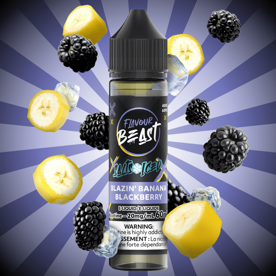 Flavour Beast Salt 60ml-Blazzin Banana Blackberry 60mL / 20mg Vape Superstore  Saskatchewan Canada