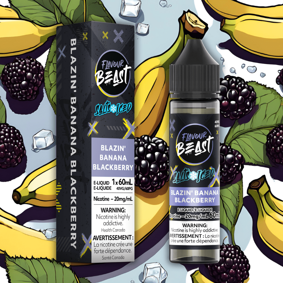 Flavour Beast Salt 60ml-Blazzin Banana Blackberry 60mL / 20mg Vape Superstore  Saskatchewan Canada