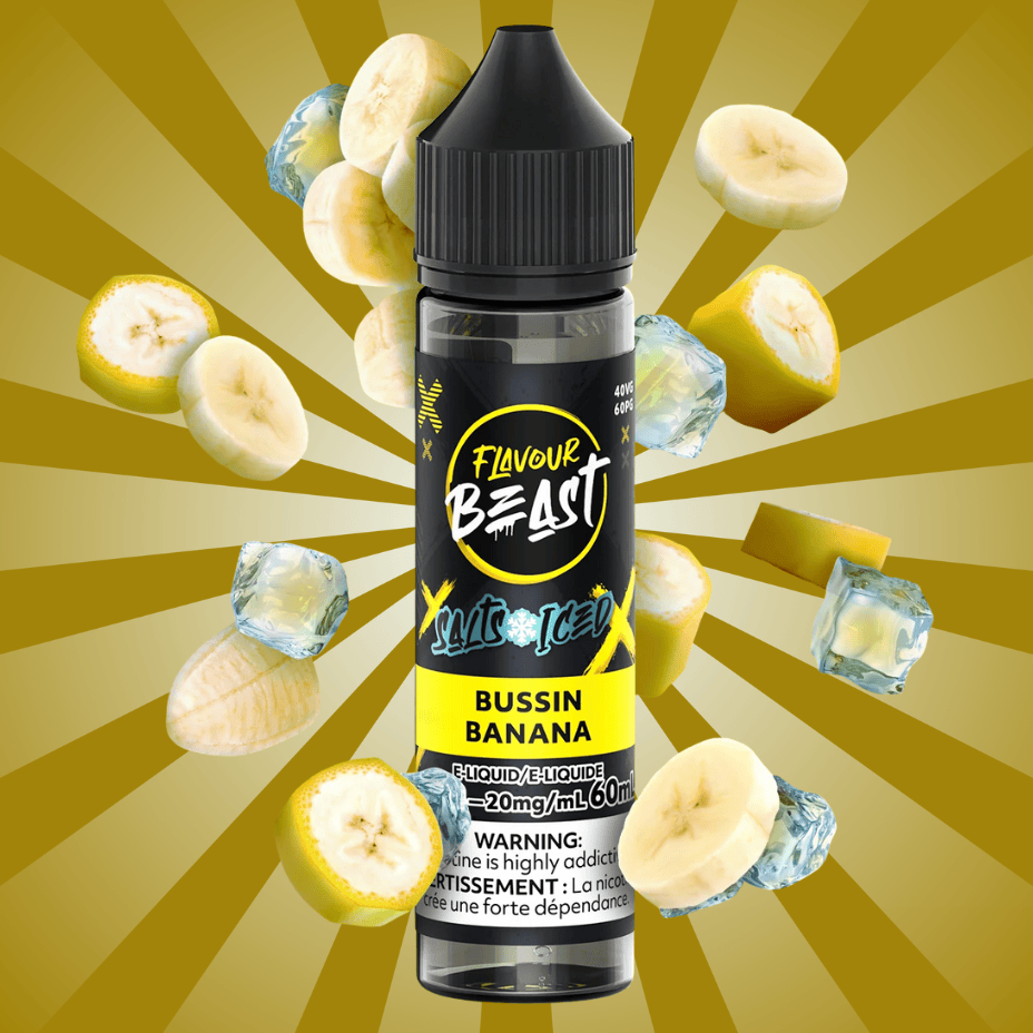 Flavour Beast Salt 60ml - Bussin Banana Iced 60ml / 20mg Vape Superstore  Saskatchewan Canada