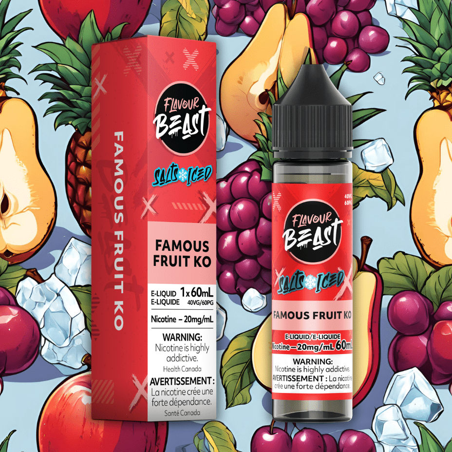 Flavour Beast Salt 60ml-Famous Fruit KO Iced in Canada Vapexcape Vape SuperStore-Vape & Bong Shop Flavour Beast Salt 60ml-Famous Fruit KO Iced in Canada Vapexcape Vape SuperStore-Vape & Bong Shop