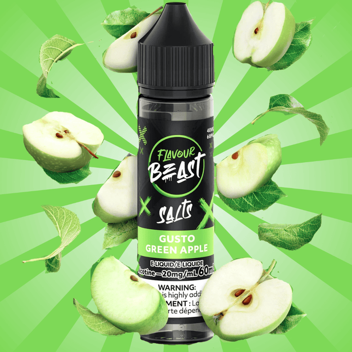 Flavour Beast Salt 60ml-Gusto Green Apple 60ml / 20mg Vape Superstore  Saskatchewan Canada