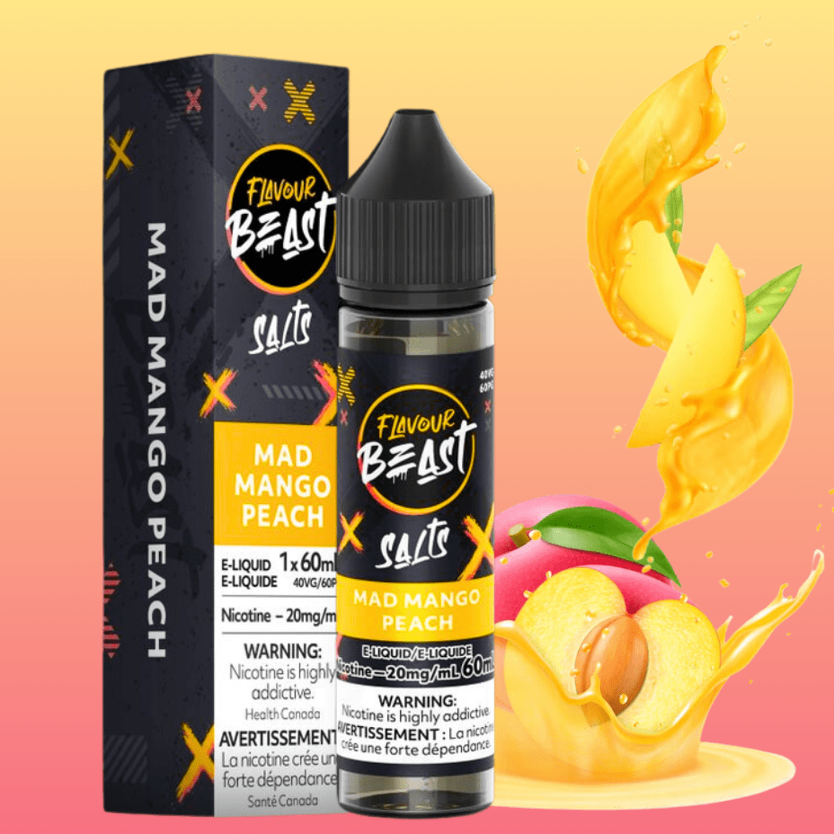 Flavour Beast Salt 60ml-Mad Mango Peach 60ml / 20mg Vape Superstore  Saskatchewan Canada