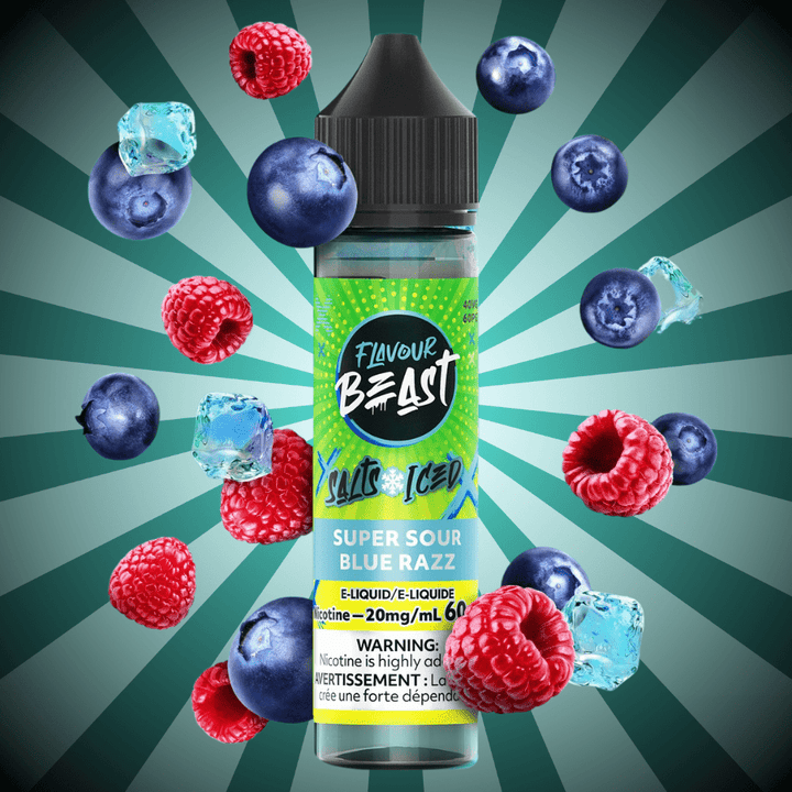 Flavour Beast Salt 60ml-Super Sour Blue Razz 60mL / 20mg Vape Superstore  Saskatchewan Canada