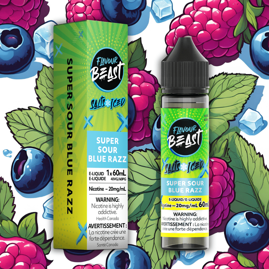 Flavour Beast Salt 60ml-Super Sour Blue Razz 60mL / 20mg Vape Superstore  Saskatchewan Canada