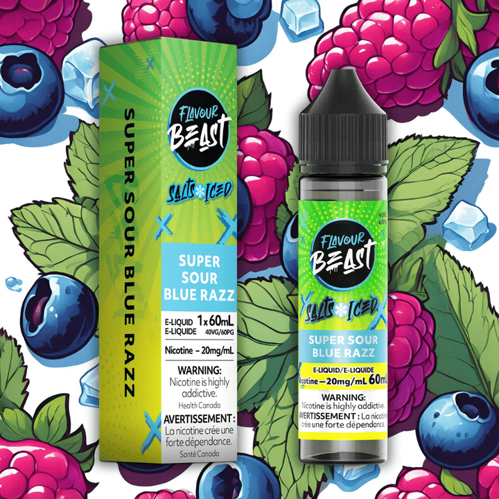 Flavour Beast Salt 60ml-Super Sour Blue Razz 60mL / 20mg Vape Superstore  Saskatchewan Canada