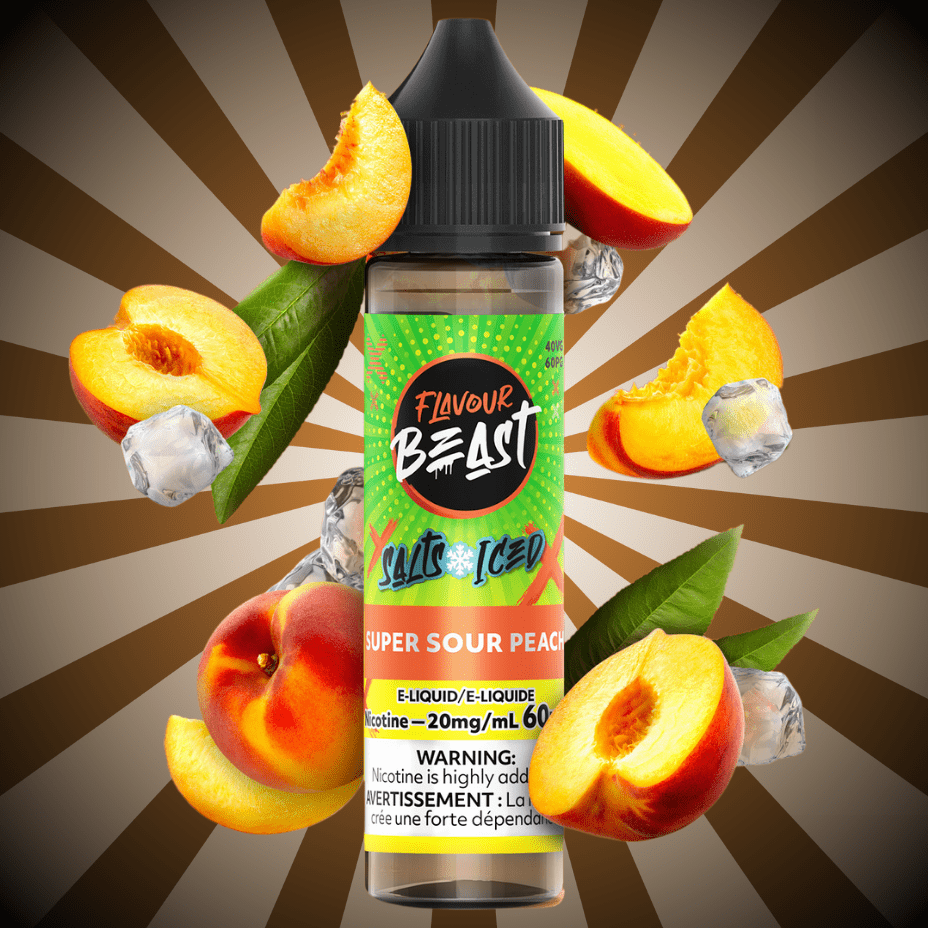 Flavour Beast Salt 60ml-Super Sour Peach 60mL / 20mg Vape Superstore  Saskatchewan Canada