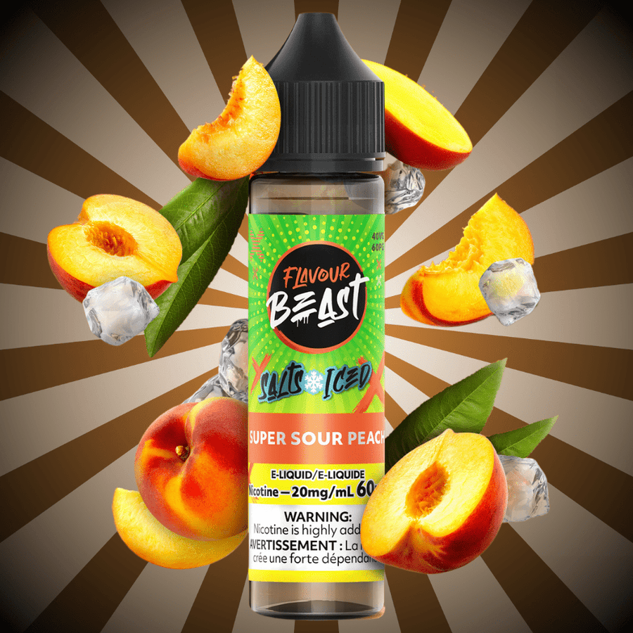 Flavour Beast Salt 60ml-Super Sour Peach 60mL / 20mg Vape Superstore  Saskatchewan Canada