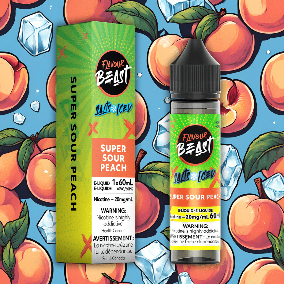 Flavour Beast Salt 60ml-Super Sour Peach 60mL / 20mg Vape Superstore  Saskatchewan Canada