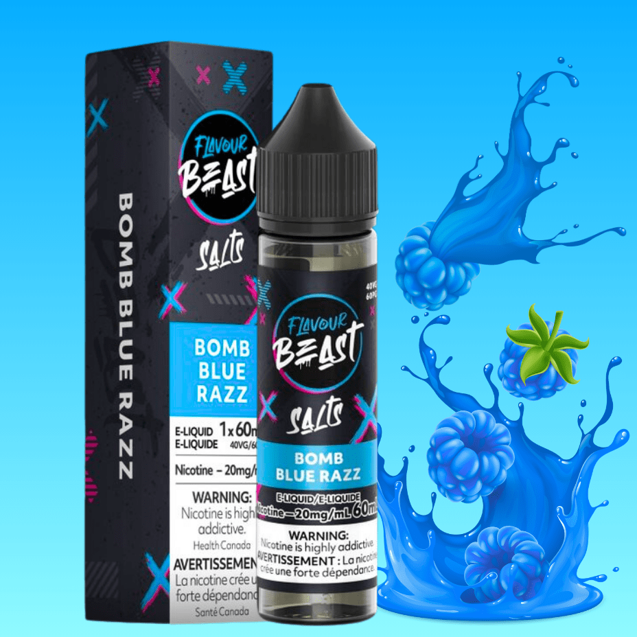 Flavour Beast Salt-Bomb Blue Razz-60ml 60ml / 20mg Vape Superstore  Saskatchewan Canada