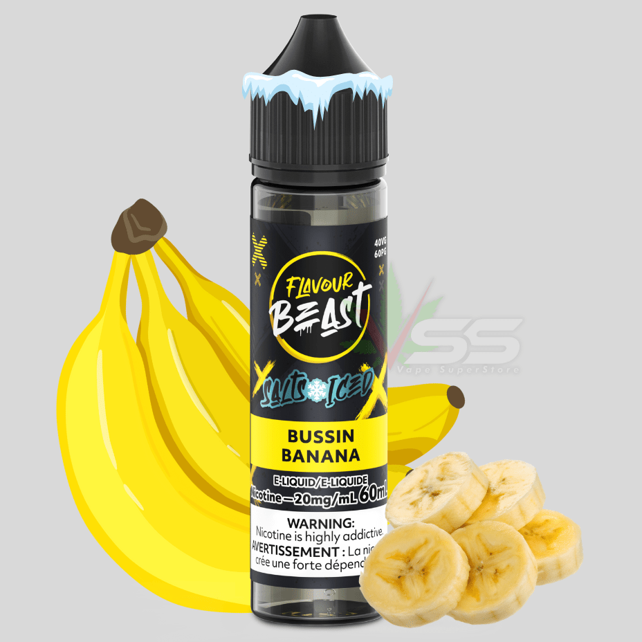 Flavour Beast Salt - Bussin Banana Iced 60ml 60ml / 20mg Vape Superstore  Saskatchewan Canada