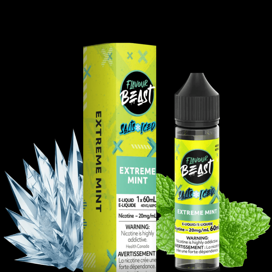 Flavour Beast Salt-Extreme Mint-60ml 60ml / 20mg Vapexcape Vape and Bong Shop Regina Saskatchewan