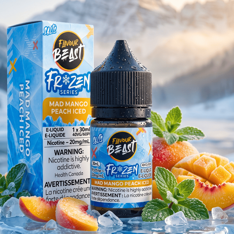 Flavour Beast Salt Frozen-Mad Mango Peach Iced 30mL / 20mg Vape Superstore  Saskatchewan Canada