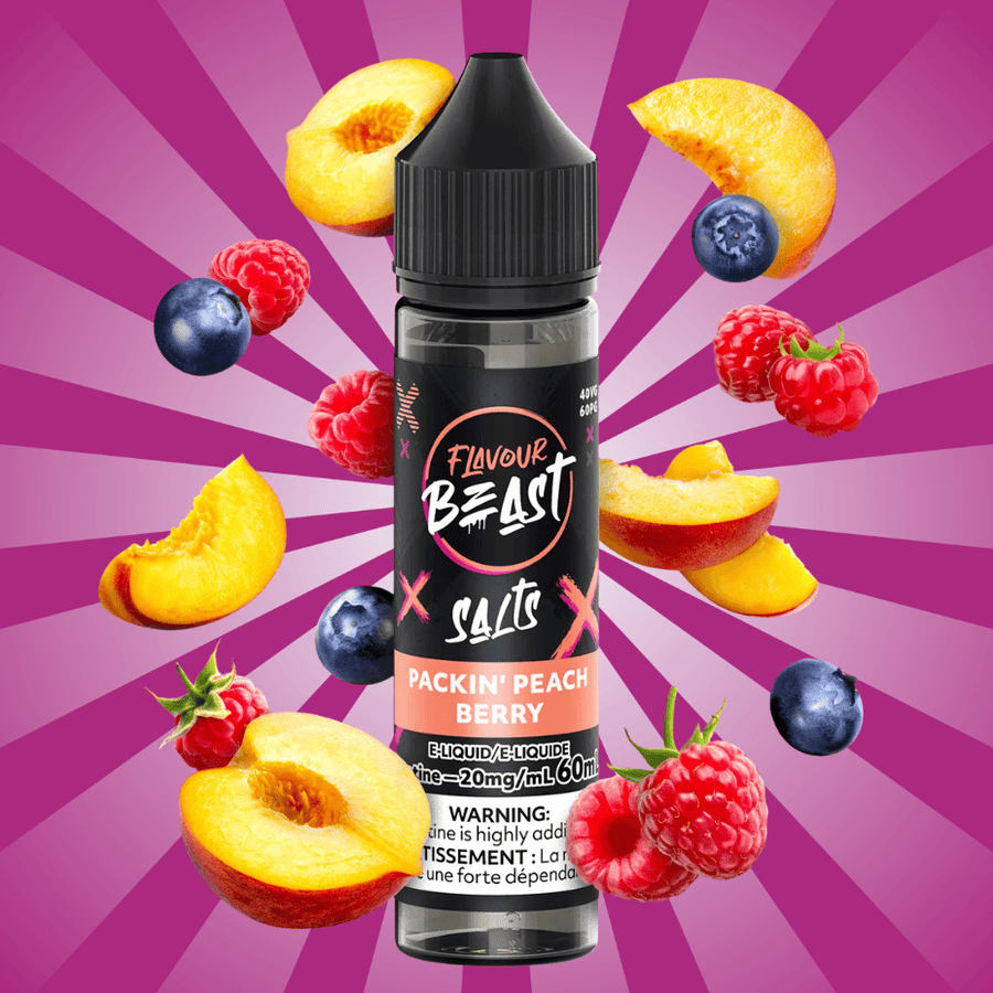 Flavour Beast Salt-Packin' Peach Berry-60ml 60ml / 20mg Vape Superstore  Saskatchewan Canada