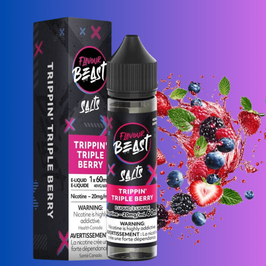 Flavour Beast Salt-Trippin' Triple Berry-60ml 60ml / 20mg Vape Superstore  Saskatchewan Canada