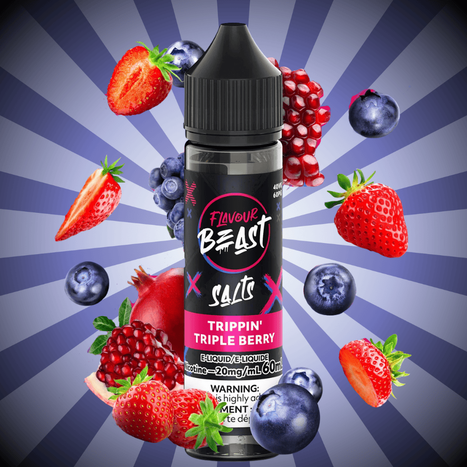 Flavour Beast Salt-Trippin' Triple Berry-60ml 60ml / 20mg Vape Superstore  Saskatchewan Canada