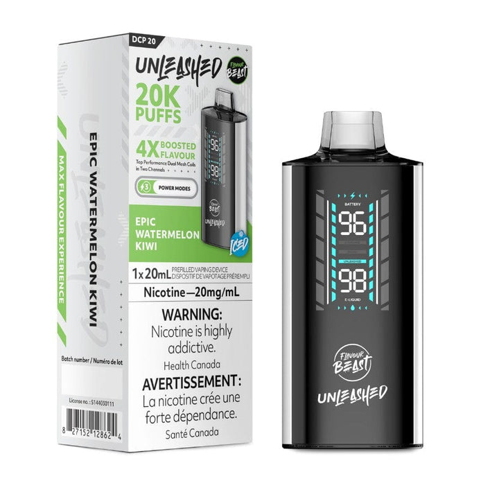 Flavour Beast Unleashed DCP 20K Disposable Vape - Epic Watermelon Kiwi Vape Superstore  Saskatchewan Canada