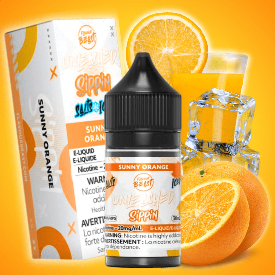 Flavour Beast Unleashed Sippin Salts-Sunny Orange 30ml / 20mg Vape Superstore  Saskatchewan Canada