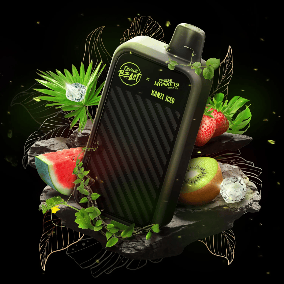 Flavour Beast X 12 Monkeys Beast Mode Max 2 50K Disposable-Kanzi Iced Vape Superstore  Saskatchewan Canada