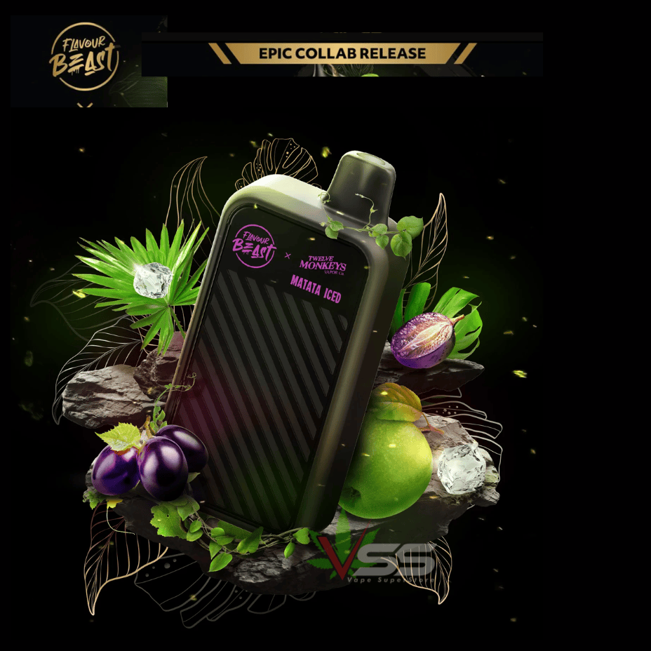 Flavour Beast X 12 Monkeys Beast Mode Max 2 50K Disposable-Matata Iced Vape Superstore  Saskatchewan Canada