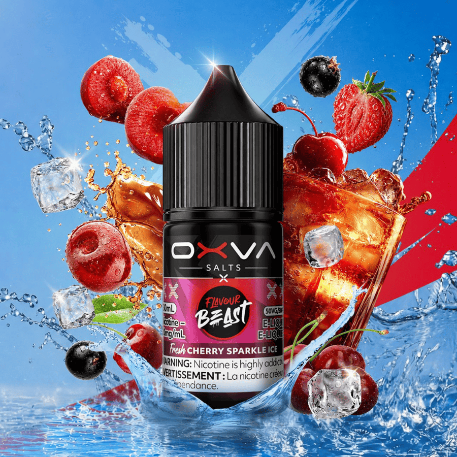 Flavour Beast x OXVA E-Liquid - Fresh Cherry Sparkle Ice Salt 30mL / 20mg Vape Superstore  Saskatchewan Canada