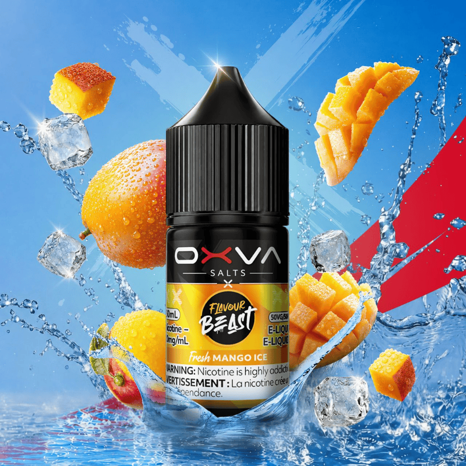 Flavour Beast x OXVA E-Liquid - Fresh Peach Cherry Lemon Ice Salt 30mL / 20mg Vape Superstore  Saskatchewan Canada