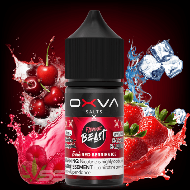 Flavour Beast x OXVA E-Liquid - Fresh Red Berries Ice 30mL / 20mg Vape Superstore  Saskatchewan Canada