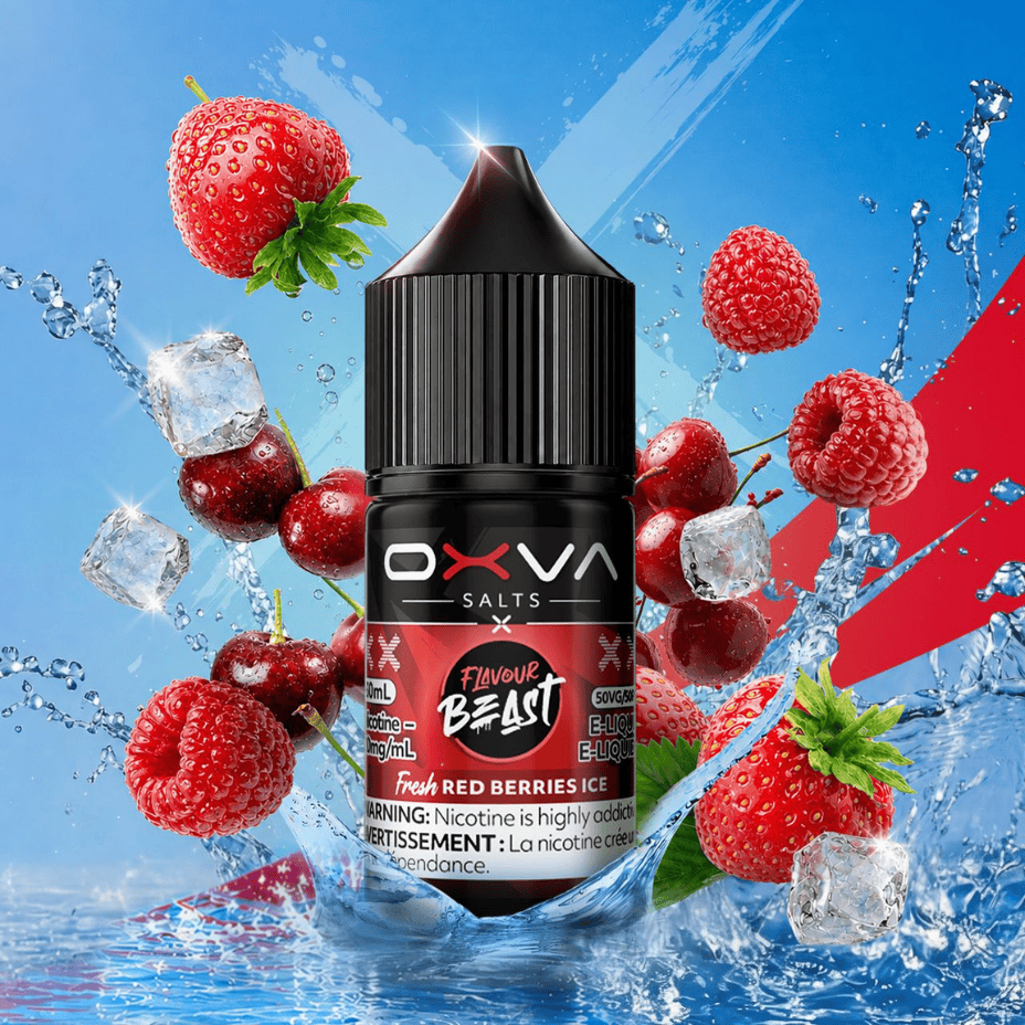 Flavour Beast x OXVA E-Liquid - Fresh Red Berries Ice 30mL / 20mg Vape Superstore  Saskatchewan Canada