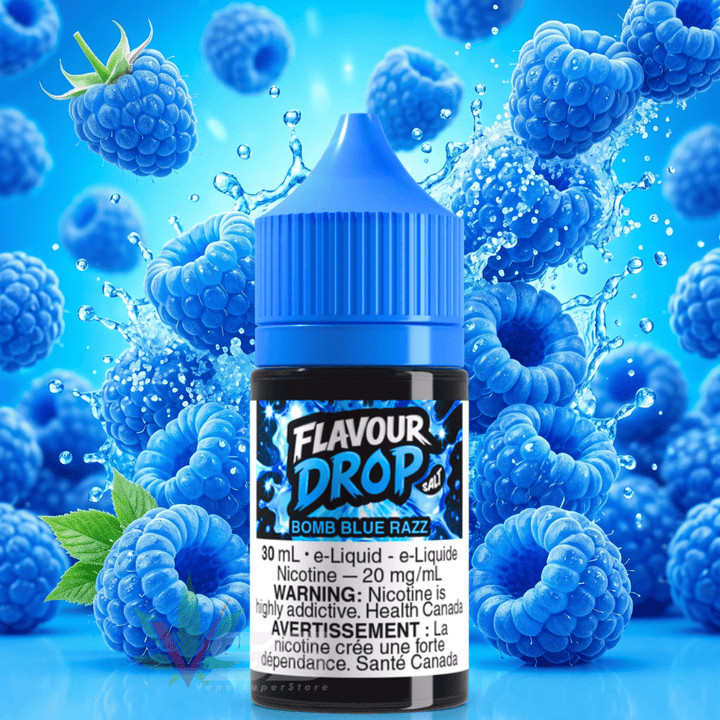 Flavour Drop Salts - Bomb Blue Razz 30mL / 20mg Vape Superstore  Saskatchewan Canada