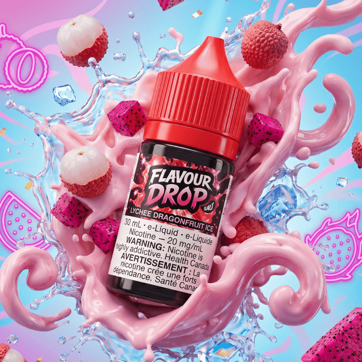 Flavour Drop Salts - Lychee Dragonfruit Ice 30mL / 20mg Vape Superstore  Saskatchewan Canada