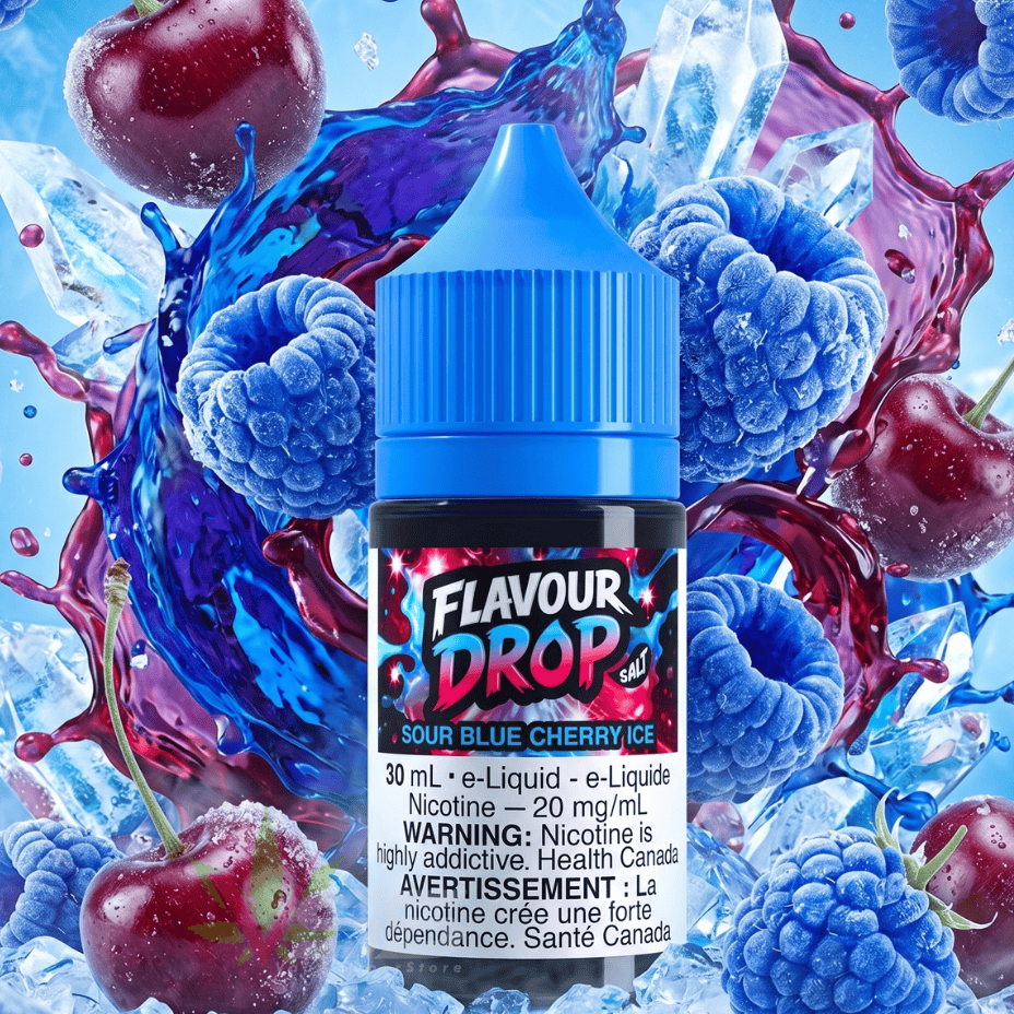 Flavour Drop Salts - Sour Blue Cherry 30mL / 20mg Vape Superstore  Saskatchewan Canada