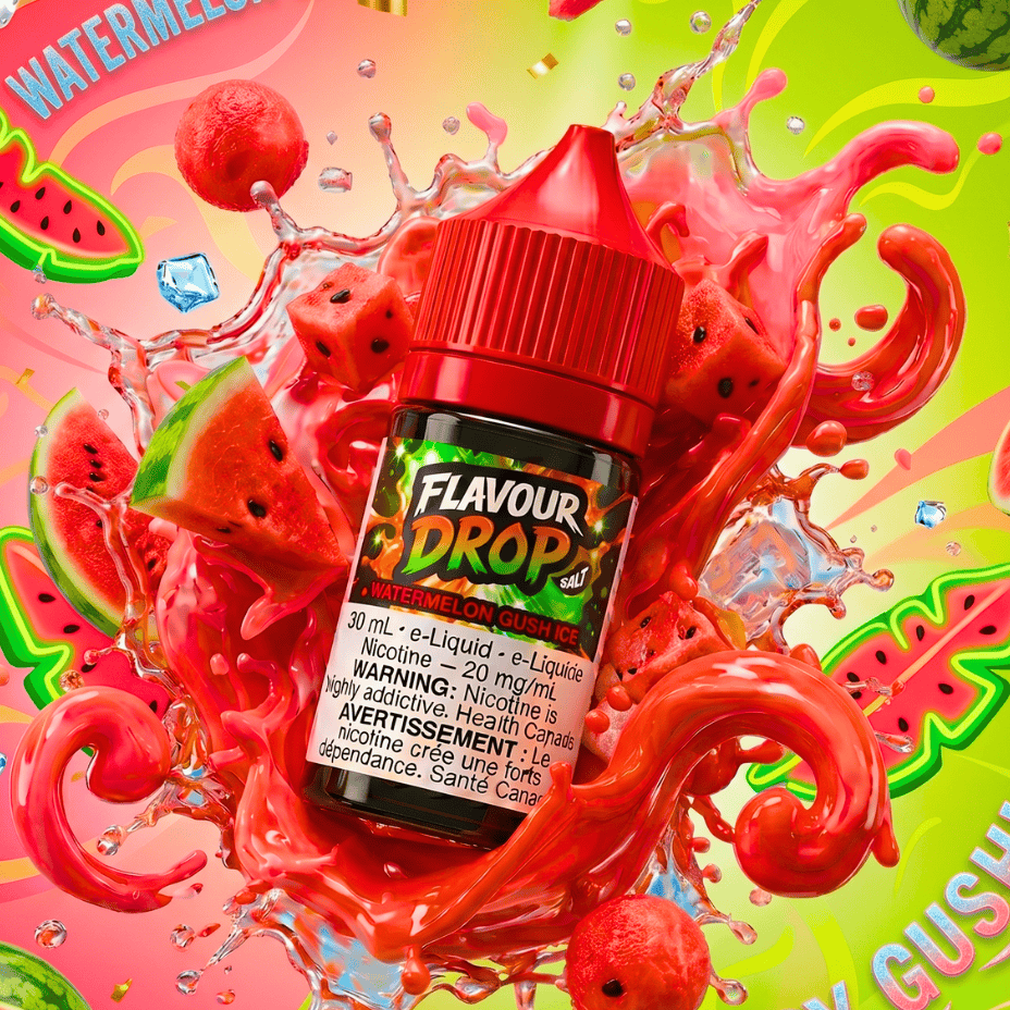 Flavour Drop Salts - Watermelon Gush Ice 30mL / 20mg Vape Superstore  Saskatchewan Canada