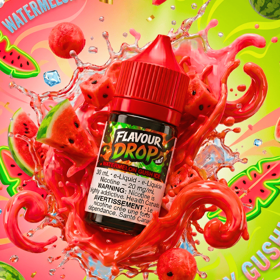 Flavour Drop Salts - Watermelon Gush Ice 30mL / 20mg Vape Superstore  Saskatchewan Canada