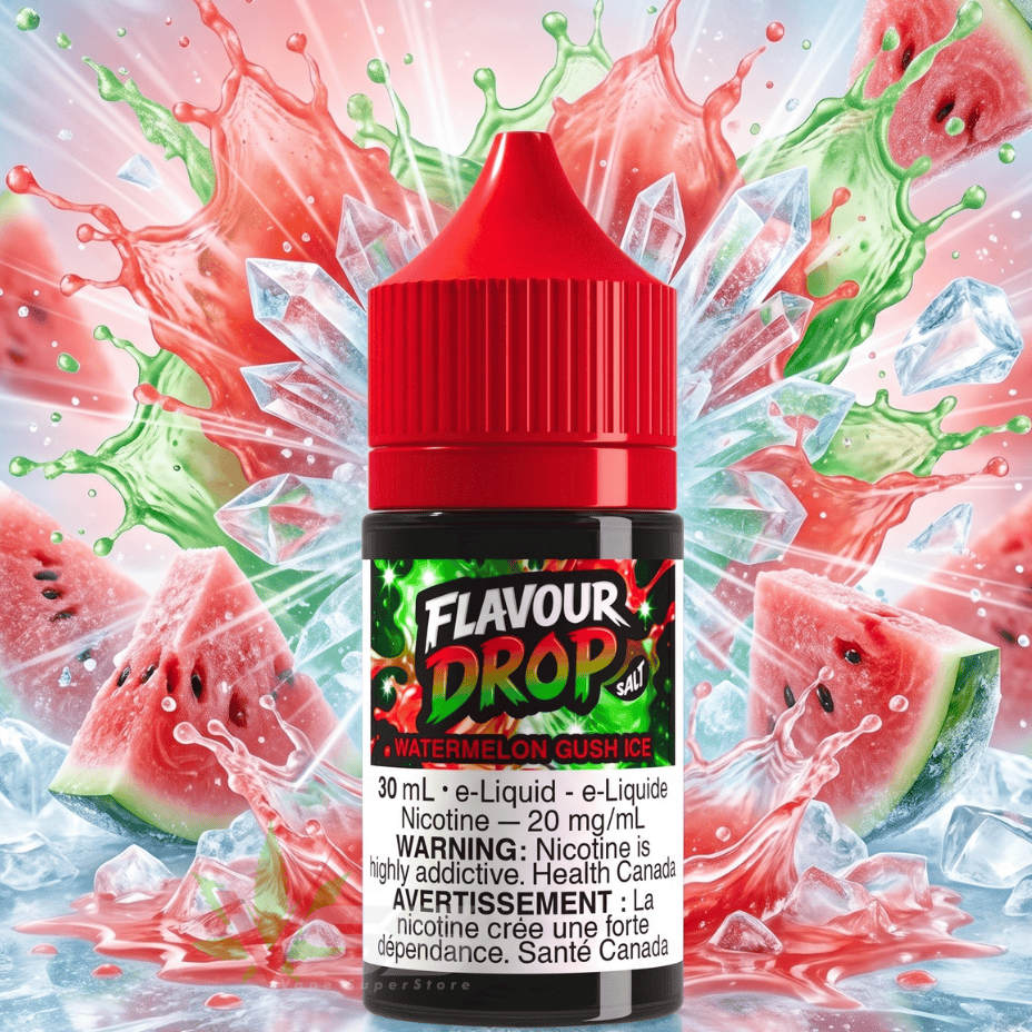 Flavour Drop Salts - Watermelon Gush Ice 30mL / 20mg Vape Superstore  Saskatchewan Canada
