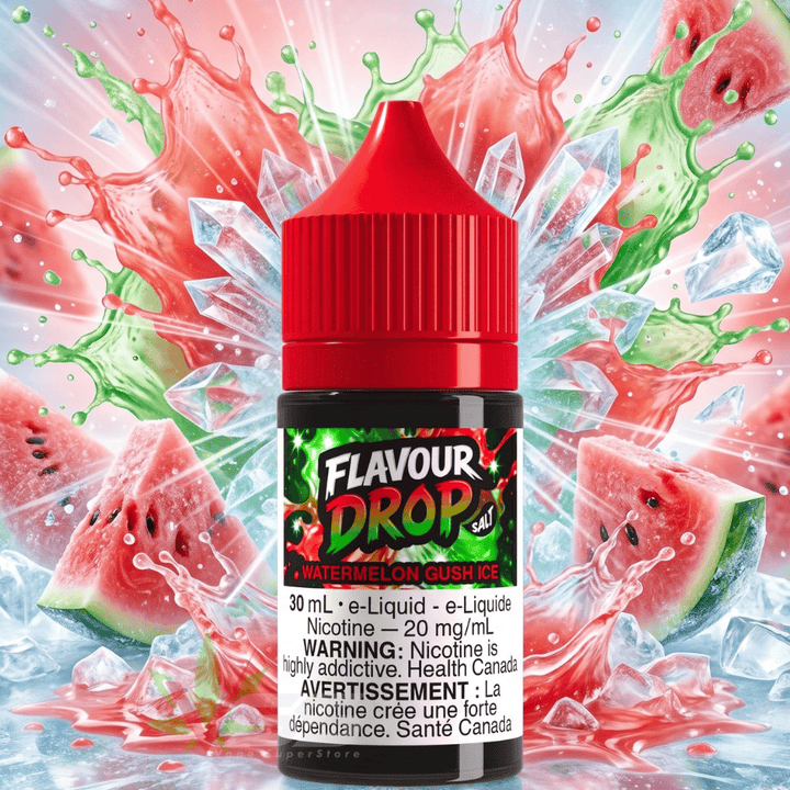 Flavour Drop Salts - Watermelon Gush Ice 30mL / 20mg Vape Superstore  Saskatchewan Canada