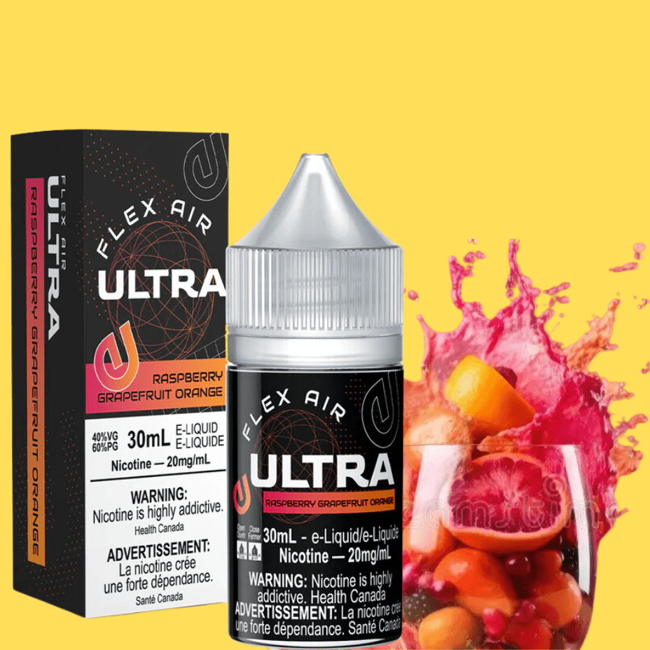 Flex Air Ultra Salt-Raspberry Grapefruit Orange Vape Superstore  Saskatchewan Canada