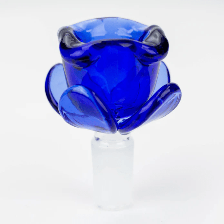 Flower Shape Glass Bowl Blue Vapexcape Vape and Bong Shop Regina Saskatchewan