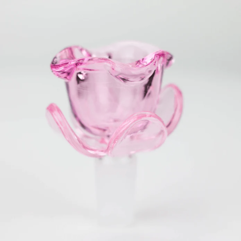 Flower Shape Glass Bowl Pink Vapexcape Vape and Bong Shop Regina Saskatchewan