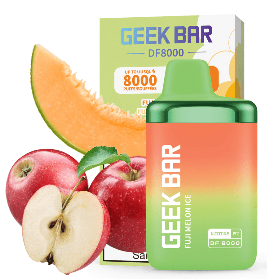 Geek Bar DF8000 Disposable Vape-Fuji Melon Ice 8000 Puffs / 20mg Vapexcape Vape and Bong Shop Regina Saskatchewan