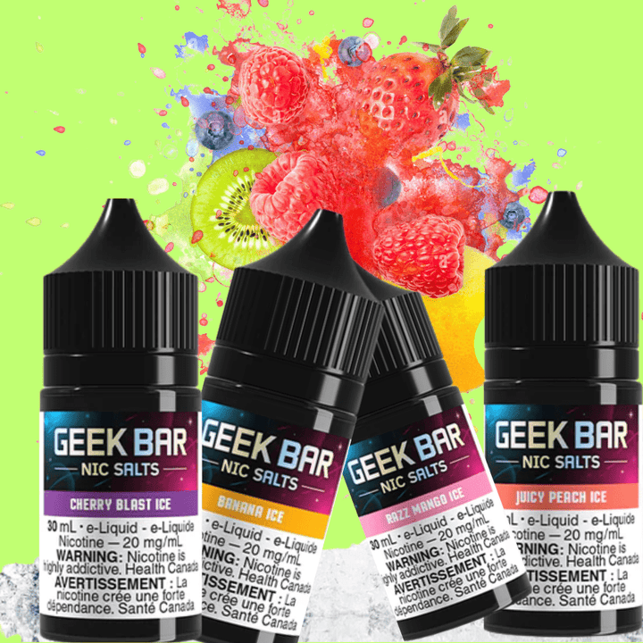 Geek Bar Nic Salt-Cherry Blast Ice Vapexcape Vape and Bong Shop Regina Saskatchewan