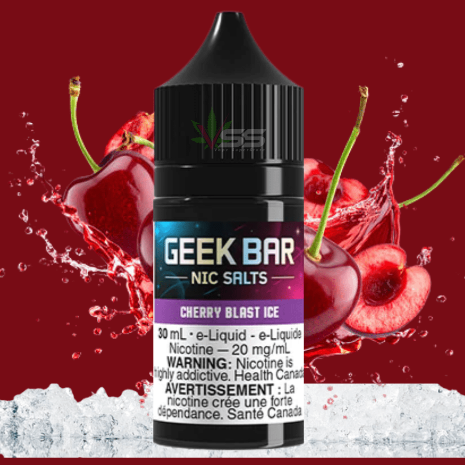 Geek Bar Nic Salt-Cherry Blast Ice Vapexcape Vape and Bong Shop Regina Saskatchewan