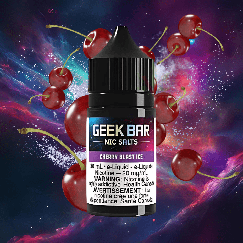 Geek Bar Nic Salt-Cherry Blast Ice Vapexcape Vape and Bong Shop Regina Saskatchewan