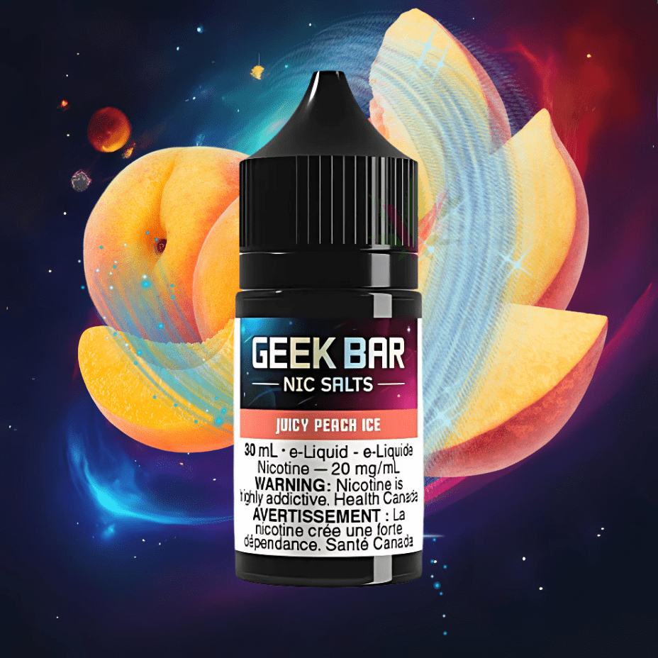 Geek Bar Nic Salt-Juicy Peach Ice Vapexcape Vape and Bong Shop Regina Saskatchewan