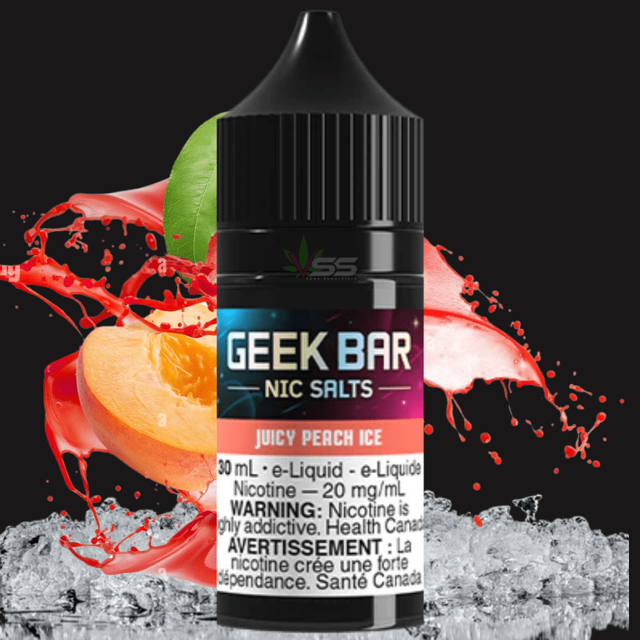 Geek Bar Nic Salt-Juicy Peach Ice Vapexcape Vape and Bong Shop Regina Saskatchewan