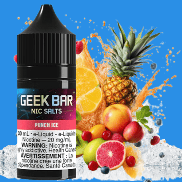 Geek Bar Nic Salt-Punch Ice Vapexcape Vape and Bong Shop Regina Saskatchewan