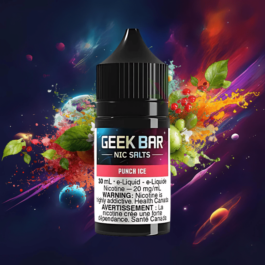 Geek Bar Nic Salt-Punch Ice Vapexcape Vape and Bong Shop Regina Saskatchewan