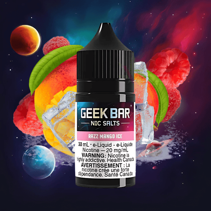 Geek Bar Nic Salt-Razz Mango Ice Vapexcape Vape and Bong Shop Regina Saskatchewan