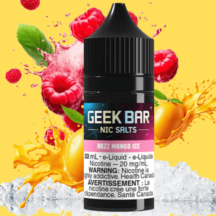 Geek Bar Nic Salt-Razz Mango Ice Vapexcape Vape and Bong Shop Regina Saskatchewan